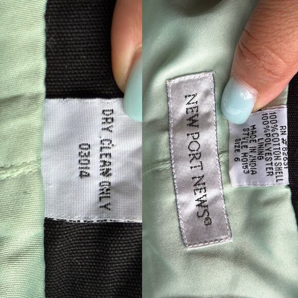 Newport News Black Floral Embroidered Blazer - Picture 12 of 12